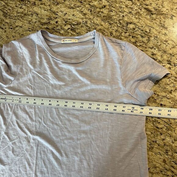 Marine Layer Top Womens Size Medium Blue Crewneck T Shirt Cotton Modal - Picture 7 of 8